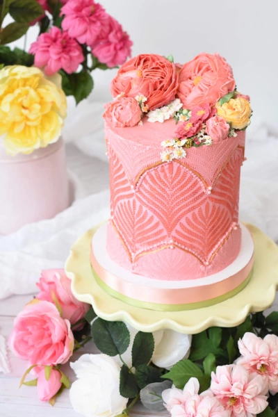 Pastel con diseño elegante